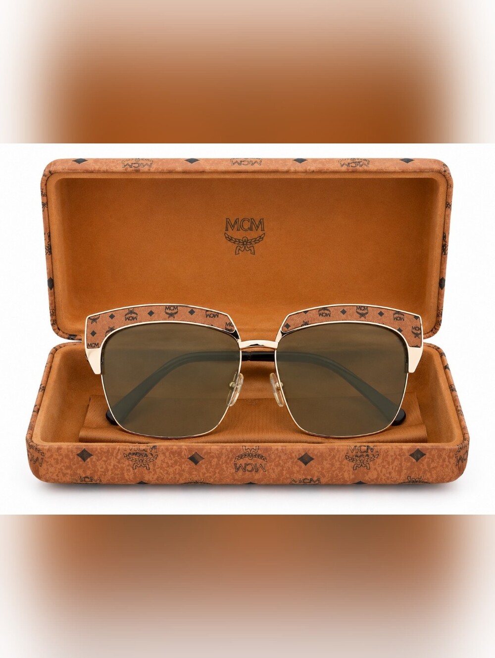 MCM Cognac Monogram Sunglasses - Picture 2 of 9
